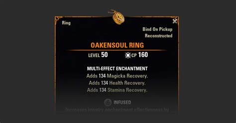 The Oakensoul mythic, a powerful jewelry piece which limits your character to one bar but provides multiple powerful buffs in return, is just one of the major changes which could be coming to the live server. . Eso how to get oakensoul ring